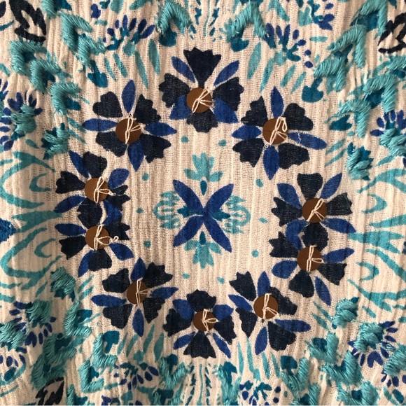 Monsoon coverup with blue floral embroidery. Size XL. NWOT. - Picture 8 of 13